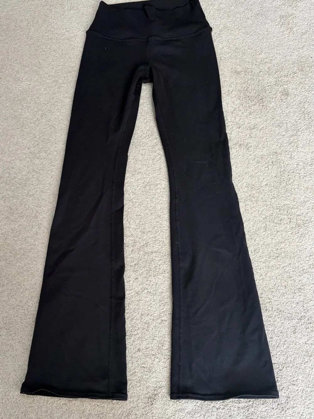 Alo Yoga Flare Leggings, Women’s Sz Small Long Black Flare Performance Leggings